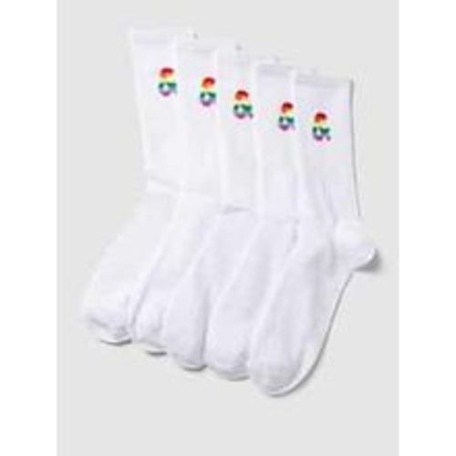 Socken mit Label-Detail im 5er-Pack Modell 'PRIDE' - jack & jones - Modalova