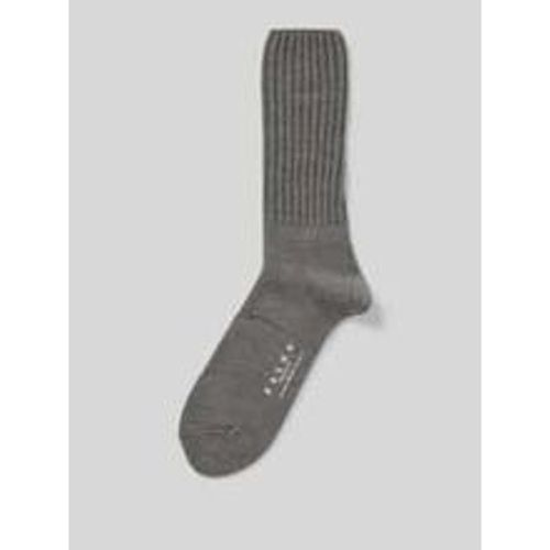 Socken aus Schurwoll-Mix mit Label-Detail Modell 'Nelson' - Falke - Modalova