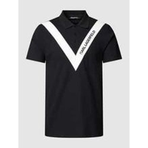 Poloshirt mit Logo-Print - Karl Lagerfeld Beachwear - Modalova