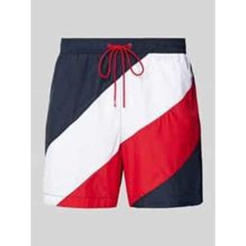 Badehose im Colour-Blocking-Design - Tommy Hilfiger - Modalova