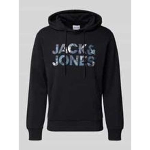 Hoodie mit Label-Print Modell 'BRYAN' - jack & jones - Modalova