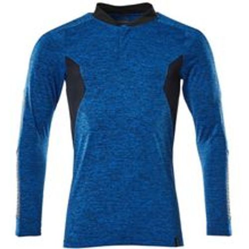 Accelerate Polo-Shirt, feuchtigkeitstransportierendes coolmax® pro, langarm, moderne Passform Gr. 3XL azurblau/schwarzblau - Mascot - Modalova