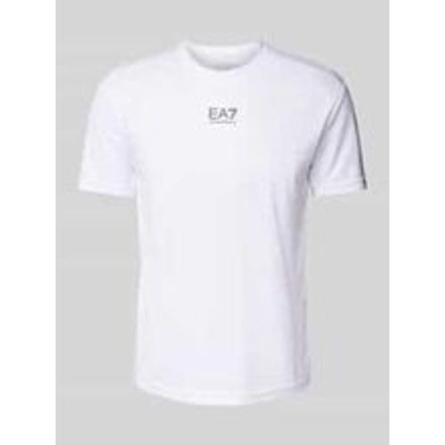 T-Shirt mit Label-Print - EA7 Emporio Armani - Modalova