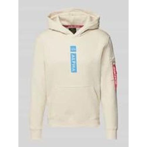 Hoodie mit Label-Print - alpha industries - Modalova