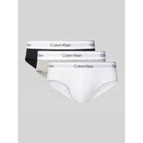 Slip mit elastischem Label-Bund im 3er-Pack - Calvin Klein Underwear - Modalova