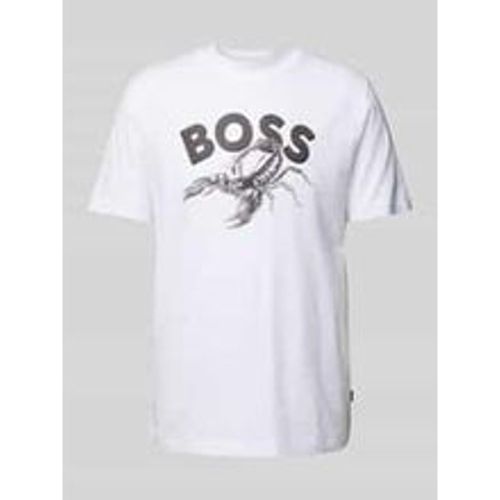 T-Shirt mit Label-Motiv-Print Modell 'Bossfish' - Boss Orange - Modalova