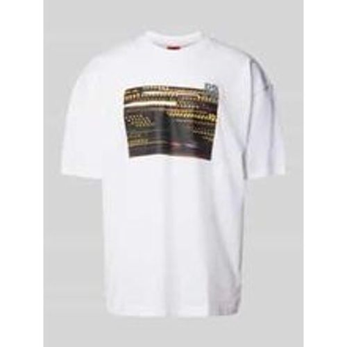 T-Shirt mit Motiv-Print Modell 'Daveley' - HUGO - Modalova