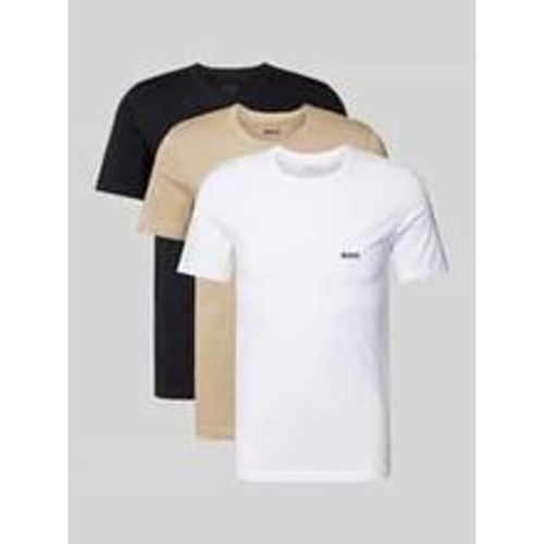 T-Shirt mit Label-Stitching im 3er-Pack - Boss - Modalova