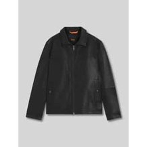 Regular Fit Lederjacke aus echtem Lammnappa Modell 'JOREST' - Boss Orange - Modalova
