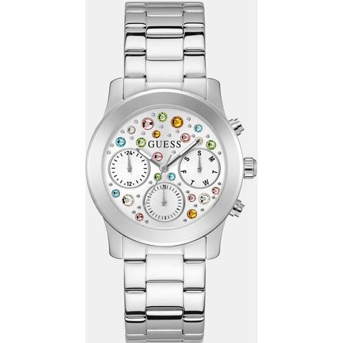 Orologio Multifunzione Con Cristalli - Guess - Modalova