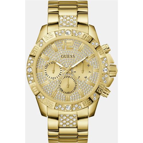 Orologio Multifunzione Con Cristalli - Guess - Modalova