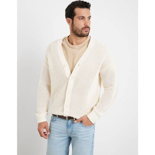 Cardigan Punto A Rete - Guess - Modalova