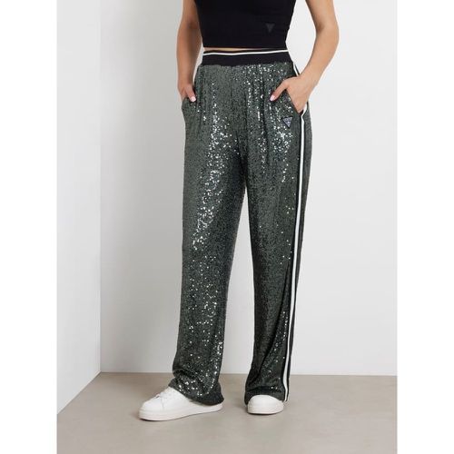 Pantalone Straight Paillettes - Guess - Modalova