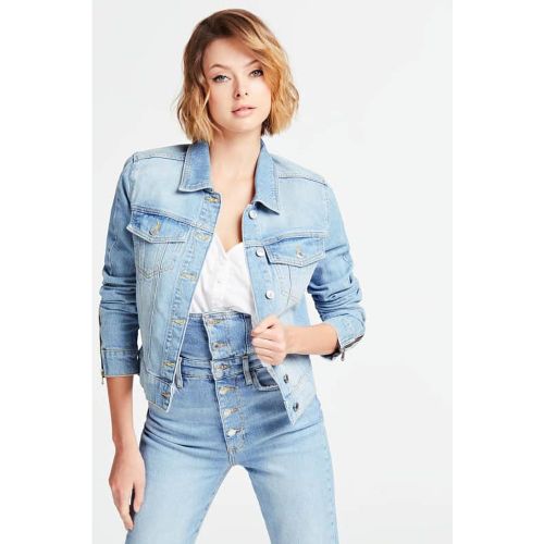 Chaqueta Vaquera Slim Cremallera - Guess - Modalova