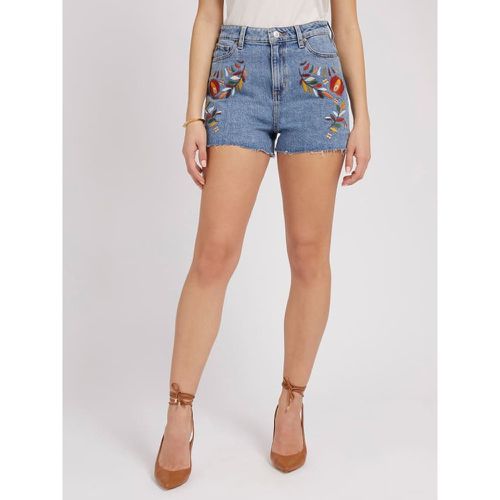 Short Di Jeans Ricamati - Guess - Modalova