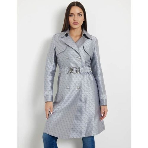 Trench Jacquard Con Logo 4G - Guess - Modalova