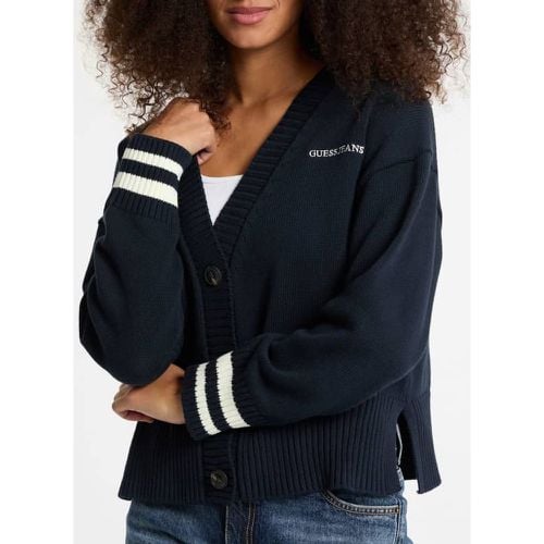 Cardigan Varsity Logo Ricamato - Guess - Modalova