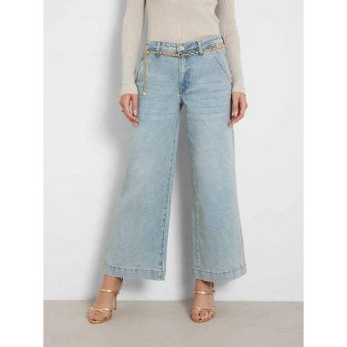 Jeans Wide Leg A Vita Media - Guess - Modalova