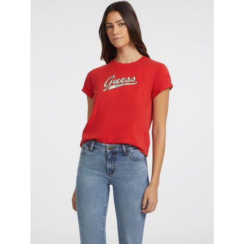 T-Shirt Classica Con Logo Script - Guess - Modalova