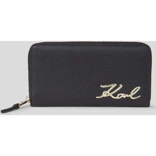 K/signature Continental Zip Wallet, Woman, /, Size: One size - Karl Lagerfeld - Modalova