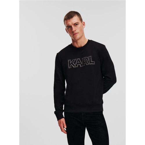 Studded Karl Logo Sweatshirt, Man, , Size: L - Karl Lagerfeld - Modalova