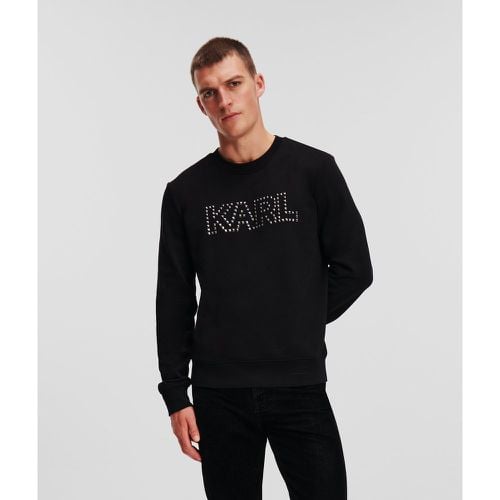 Studded Karl Logo Sweatshirt, Man, , Size: XL - Karl Lagerfeld - Modalova