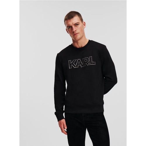 Studded Karl Logo Sweatshirt, Man, , Size: XS - Karl Lagerfeld - Modalova