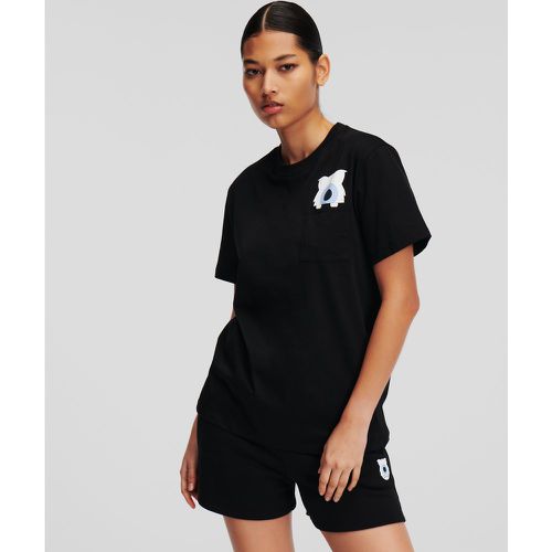 Kl X Darcel Disappoints Pocket T-shirt, Woman, , Size: S - Karl Lagerfeld - Modalova
