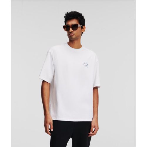 Ikon Outline Patch T-shirt, Man, , Size: L - Karl Lagerfeld - Modalova