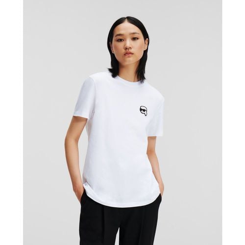 Ikon Karl Patch Oversized T-shirt, Woman, , Size: L - Karl Lagerfeld - Modalova