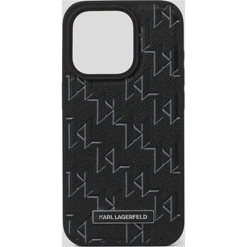 Kl Monogram Iphone 15 Pro Case, Man, , Size: One size - Karl Lagerfeld - Modalova