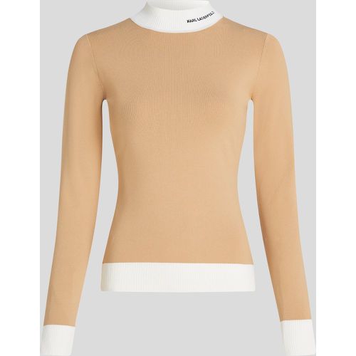 Karl Logo Turtleneck Sweater, Woman, , Size: XL - Karl Lagerfeld - Modalova