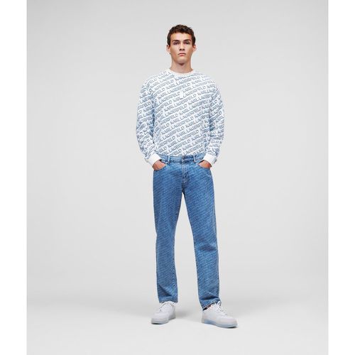 Diagonal Karl Logo Jeans, Man, , Size: 25 - Karl Lagerfeld - Modalova