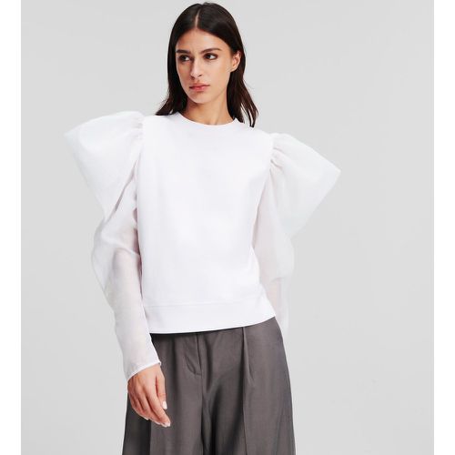 Fabric Mix Sweatshirt, Woman, , Size: XS - Karl Lagerfeld - Modalova