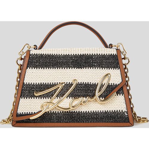 K/signature Medium Raffia Crossbody Bag, Woman, /, Size: One size - Karl Lagerfeld - Modalova