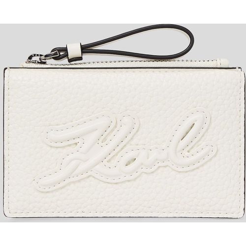 K/skuare Grainy Zip Card Holder, Woman, , Size: One size - Karl Lagerfeld - Modalova