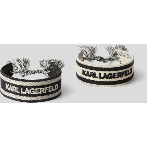 K/essential Woven Bracelet – 2 Pack, Man, , Size: One size - Karl Lagerfeld - Modalova