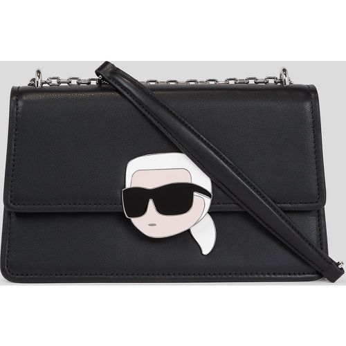 K/ikonik Lock Leather Shoulder Bag, Woman, , Size: One size - Karl Lagerfeld - Modalova