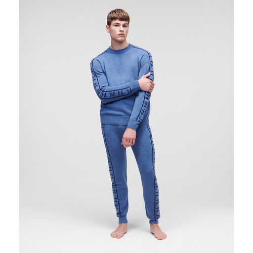 Cashmere Kl Monogram Jacquard Sweatpants, Man, /, Size: L - Karl Lagerfeld - Modalova