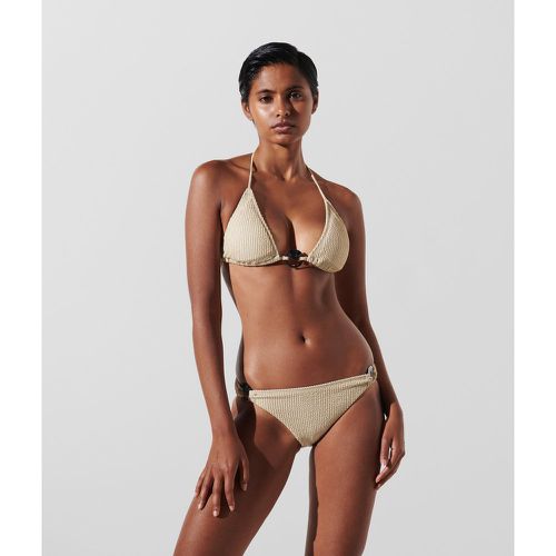 Lurex Fan Charm Triangle Bikini Top, Woman, /, Size: XS - Karl Lagerfeld - Modalova