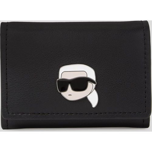 K/ikonik Pin Small Leather Wallet, Woman, , Size: One size - Karl Lagerfeld - Modalova