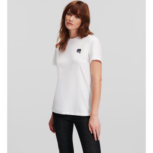 K/ikonik Glitter Karl T-shirt, Woman, , Size: S - Karl Lagerfeld - Modalova
