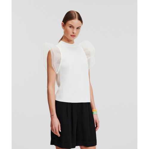 Puff-sleeve Top, Woman, , Size: XS - Karl Lagerfeld - Modalova