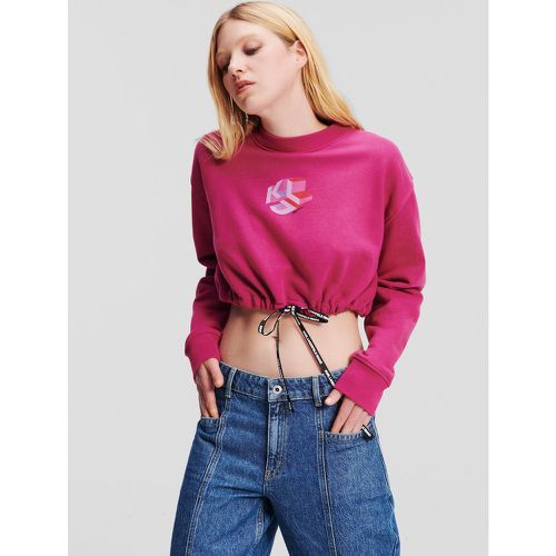 Klj Monogram Sweatshirt, Woman, , Size: XS - KL Jeans - Modalova