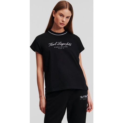 Hotel Karl Cap Sleeve Loungewear T-shirt, Woman, , Size: XXL - Karl Lagerfeld - Modalova