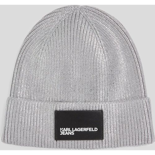 Metallic Beanie, Woman, , Size: One size - Karl Lagerfeld - Modalova