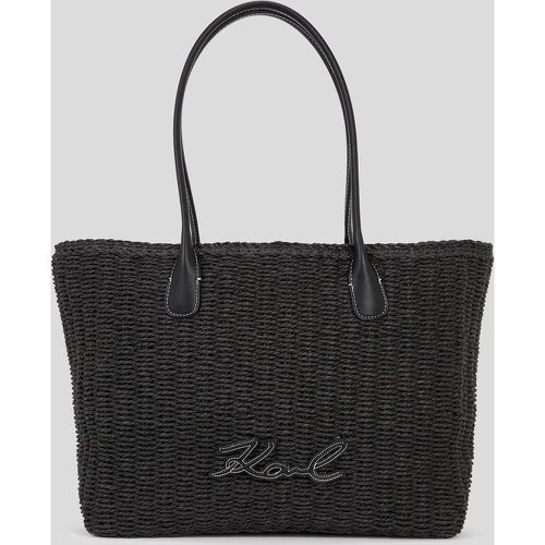 Karl Logo Raffia Beach Tote Bag, Woman, , Size: One size - Karl Lagerfeld - Modalova