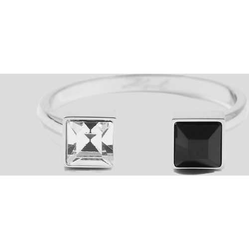 Dual Crystal Ring, Woman, , Size: 12 - Karl Lagerfeld - Modalova