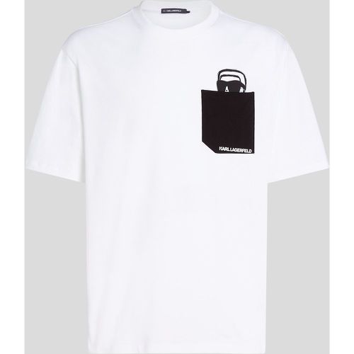 Ikon Peek-a-boo Pocket T-shirt, Man, , Size: L - Karl Lagerfeld - Modalova