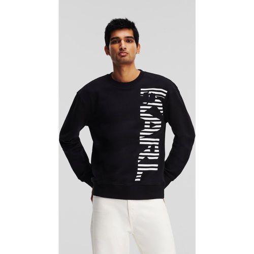 Vertical Karl Logo Sweatshirt, Man, , Size: XL - Karl Lagerfeld - Modalova